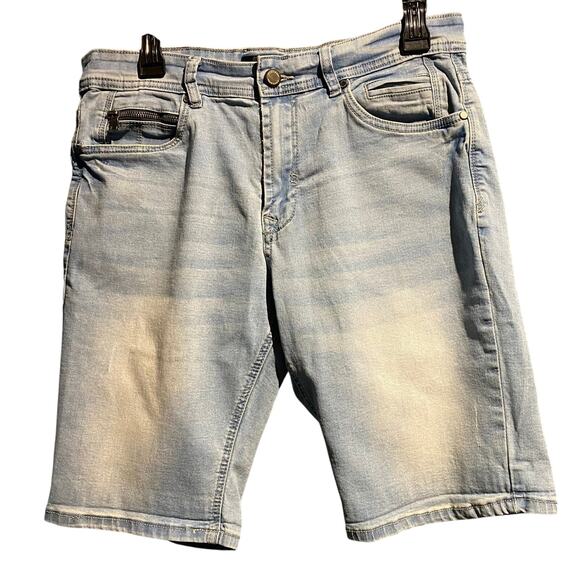 Steves Jeans Light Denim shorts size 32 Jorts Classic Stretchy Comfy Must Have - Picture 1 of 3